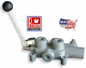 Prince log splitter vale ls3000 2 3/4 working ports 25 gallon per min valve