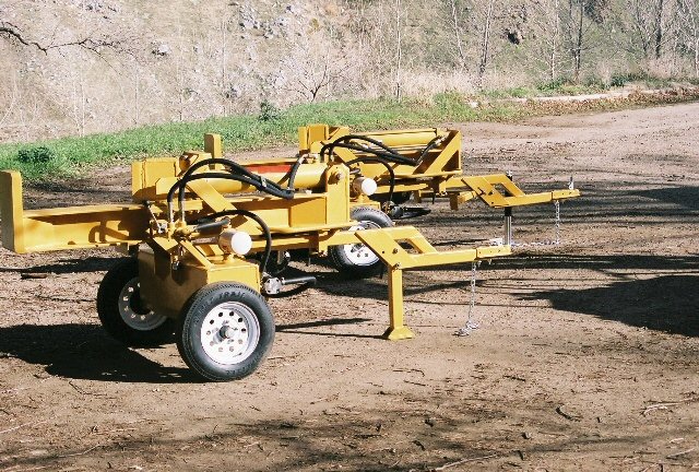  SPLITez Model 25000 Hydraulic wood splitter and Model 1500 Hydraulic log splitters