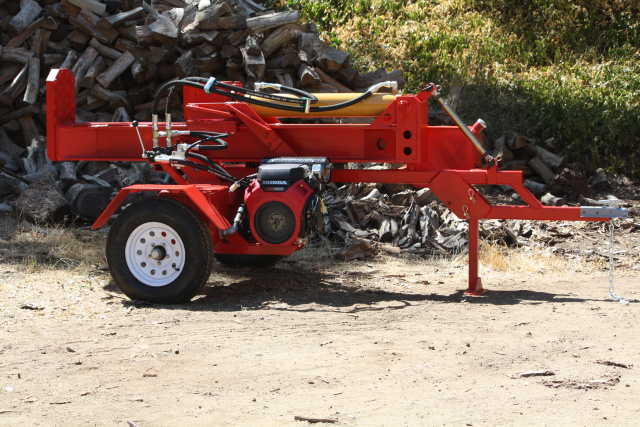 Big red Log Splitter www.splitez.com