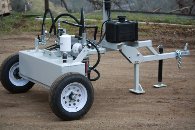 Trailer mounted hydraulic portable power unit 